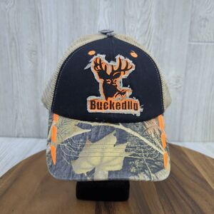 Buckedup Men's Camo Hunting Buck Adjustable Hat Baseball Cap